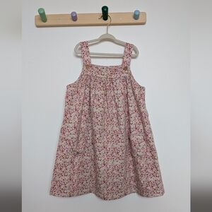 7A - LITTLE ENGLISH - Girls' Floral Pink Sundress Liberty Cotton